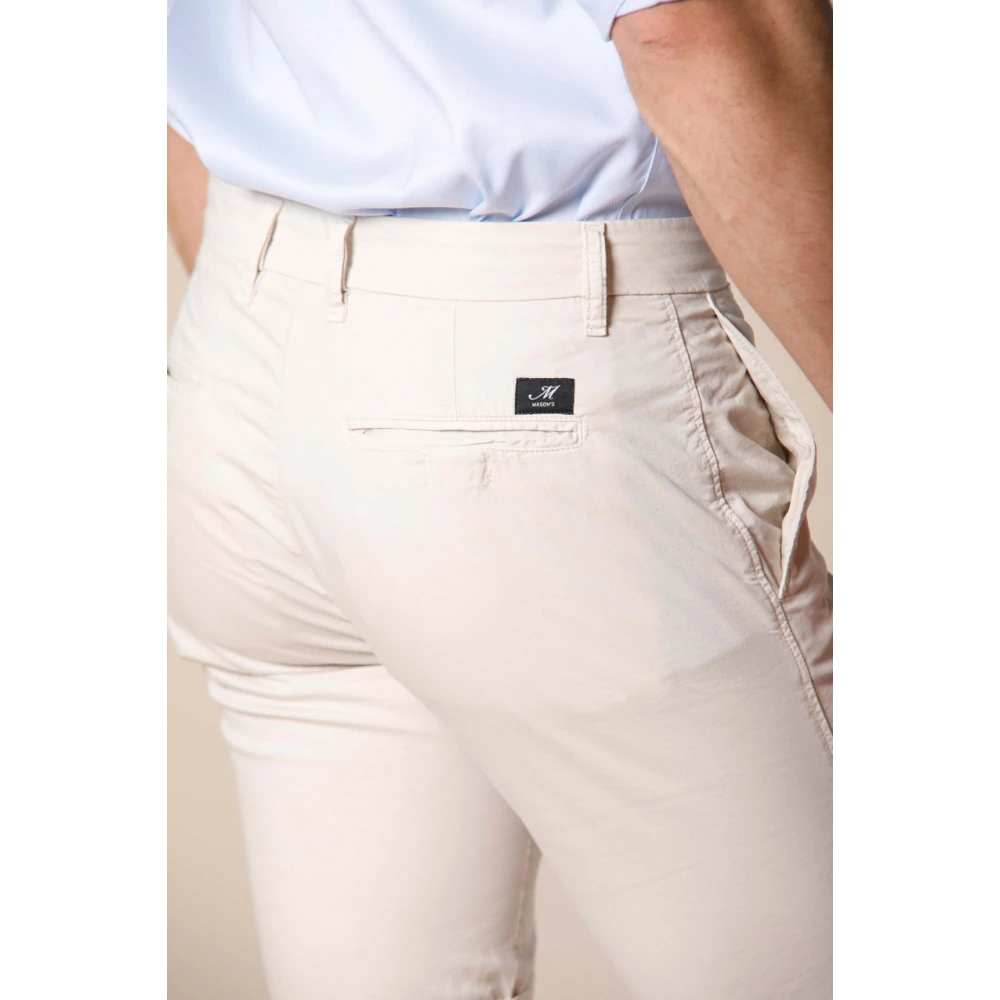Mason's Stretch Gabardine Bermuda Shorts Regular Fit Beige Heren