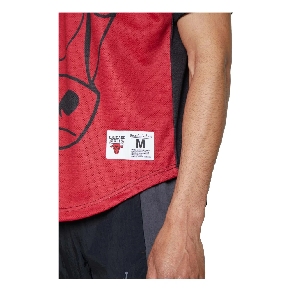 Mitchell & Ness NBA Chicago Bulls Jumbotron 3.0 Basketball Shirt Red Heren