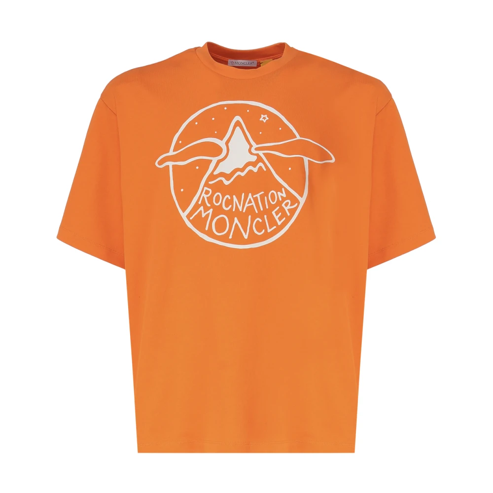 Moncler T-Shirts Orange Heren