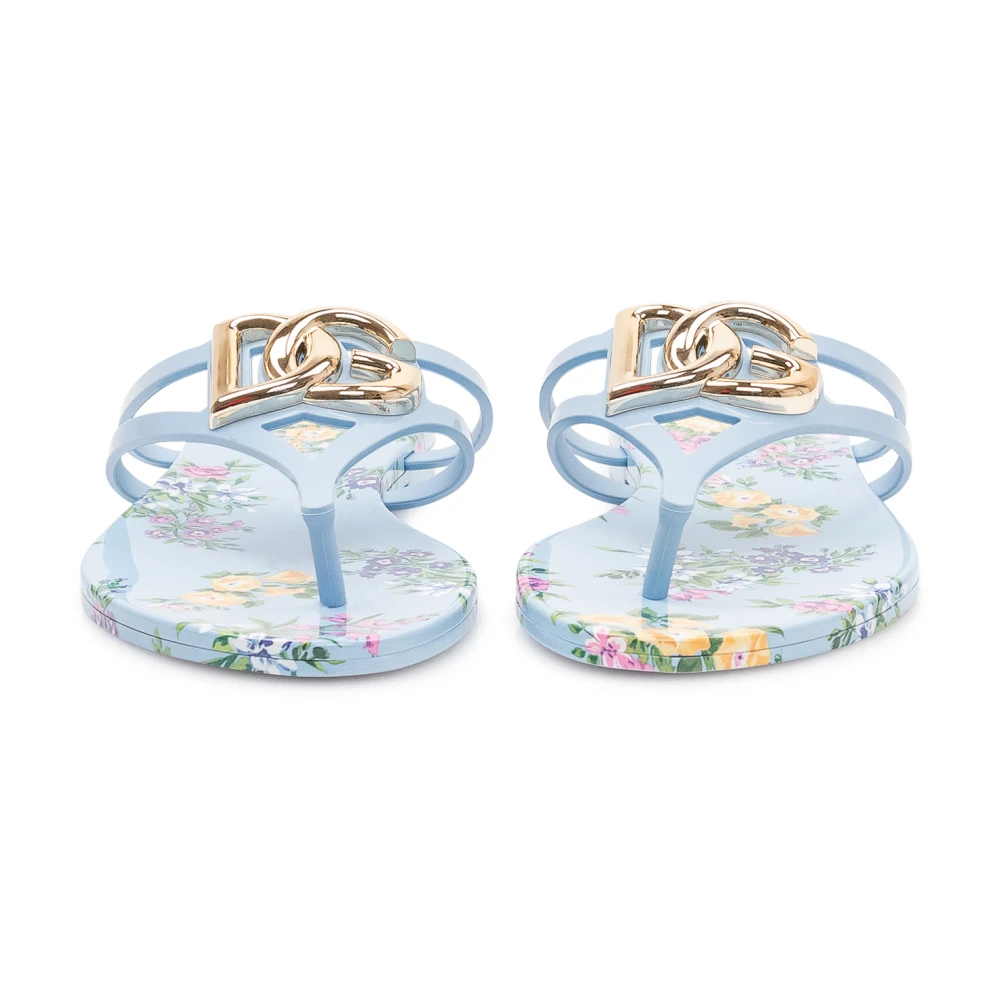 Dolce & Gabbana Floral Thong Sandalen