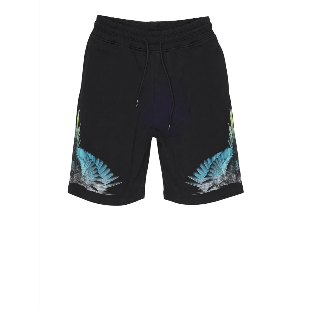 Marcelo Burlon Black Casual Shorts, Male, Xs, Sporty Bermuda Shorts