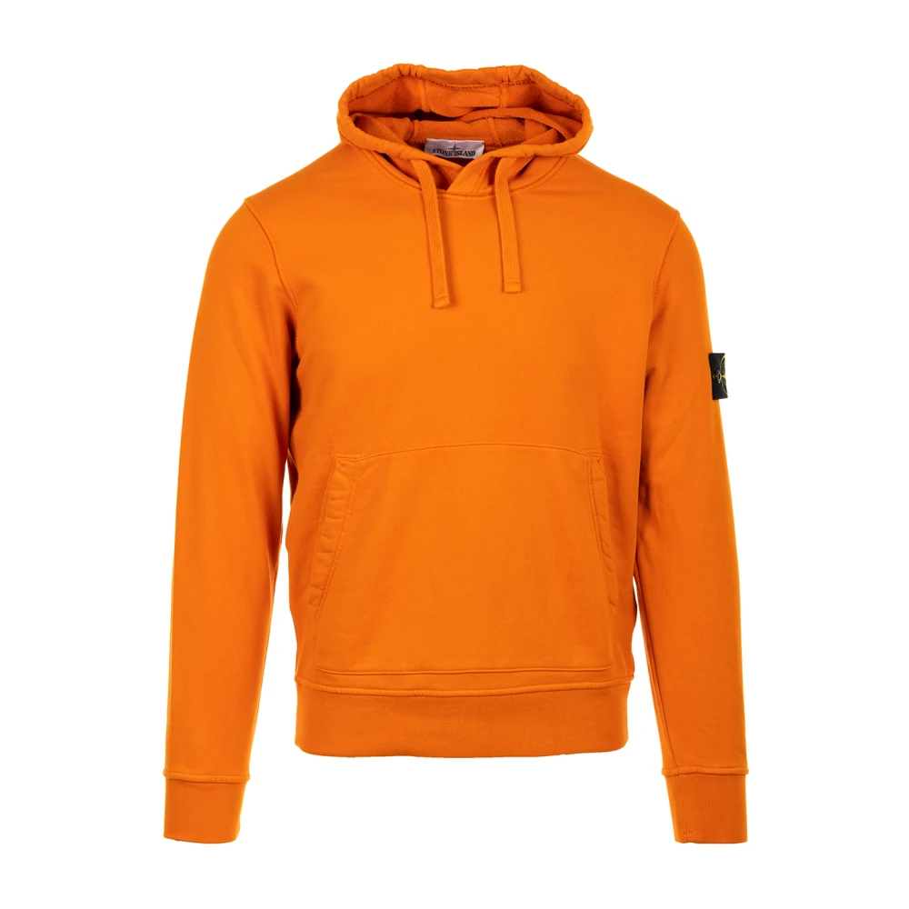 Stone Island Oranje Felpa Sweaters Orange Heren