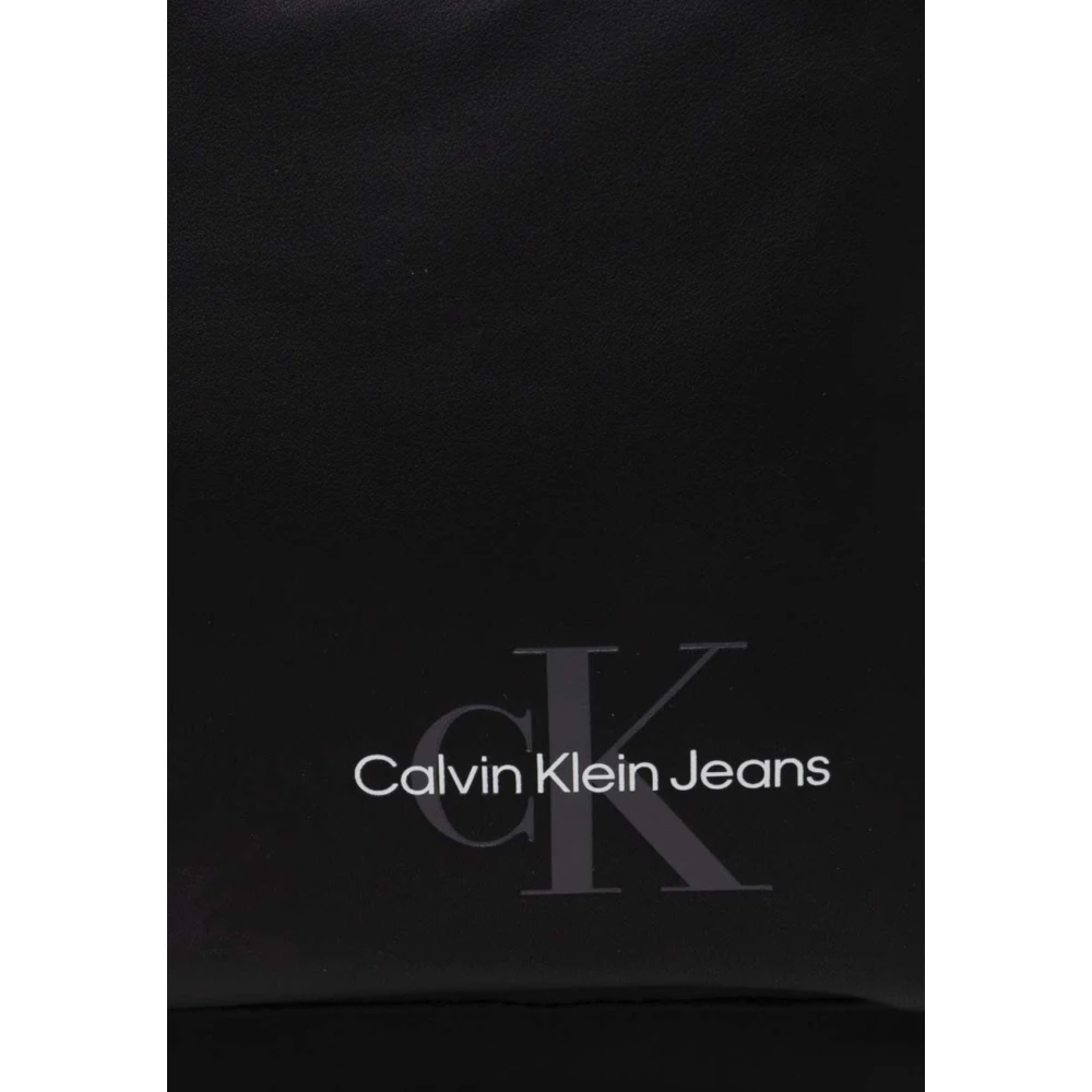 Calvin Klein Stijlvolle Zwarte Rugzak Black Heren