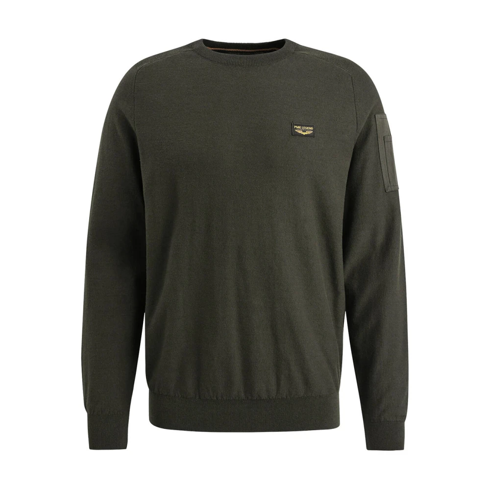 PME LEGEND Heren Truien & Vesten R-neck American Classic Buckley Knit Groen