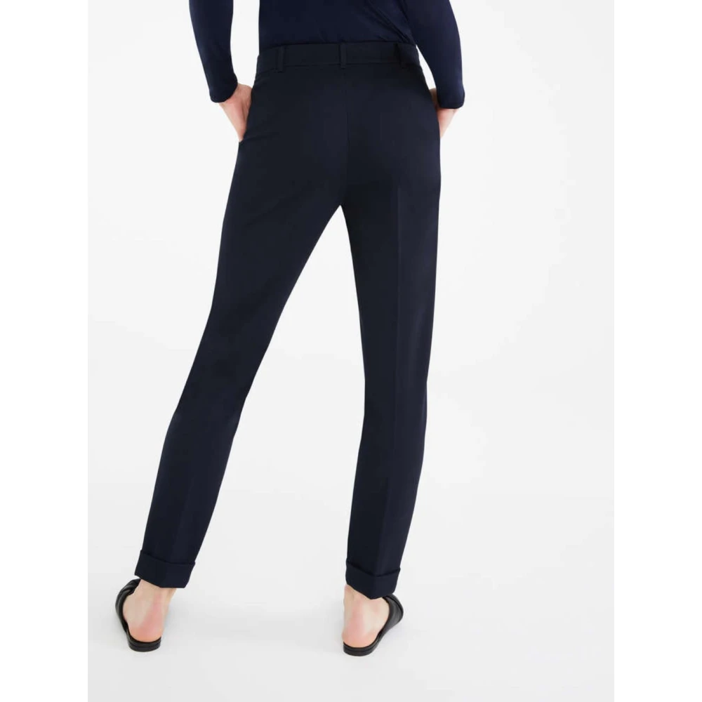 Max Mara Jersey Broek Blue Dames