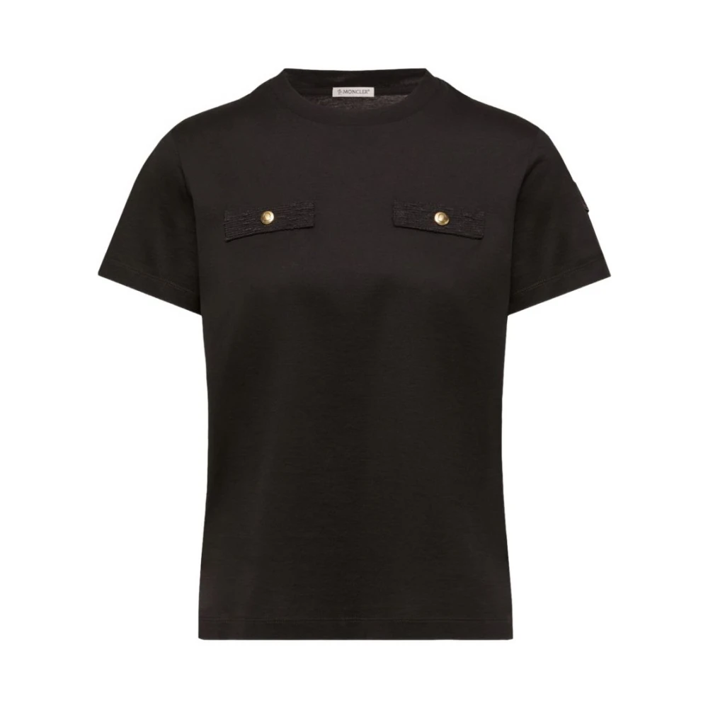 Moncler Black T-Shirts, Female, M, T-Shirts And Polos