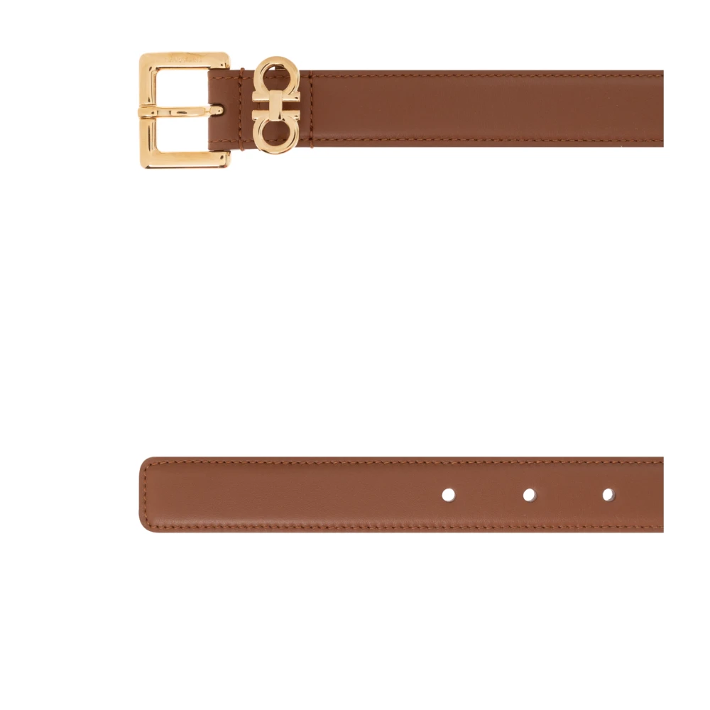 Salvatore Ferragamo Leren riem Brown Dames