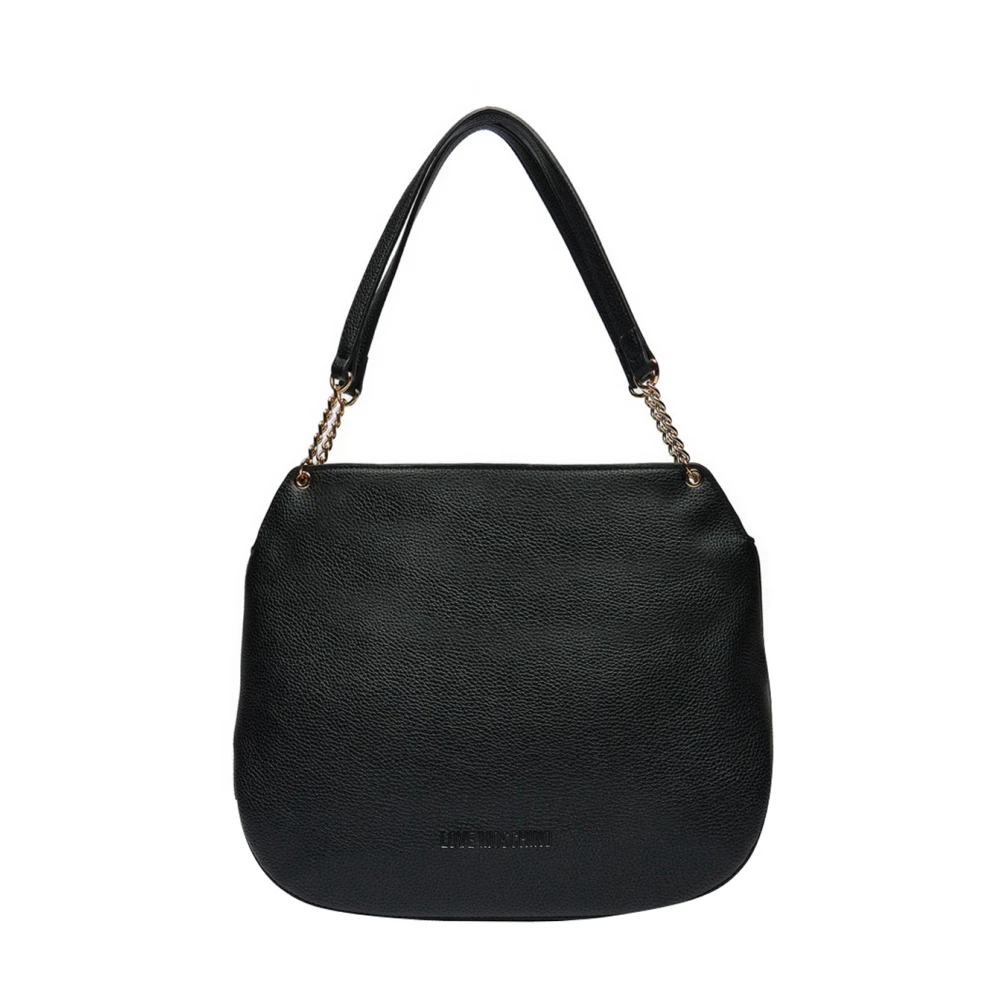 Love Moschino Zwarte schoudertas met logo Black Dames