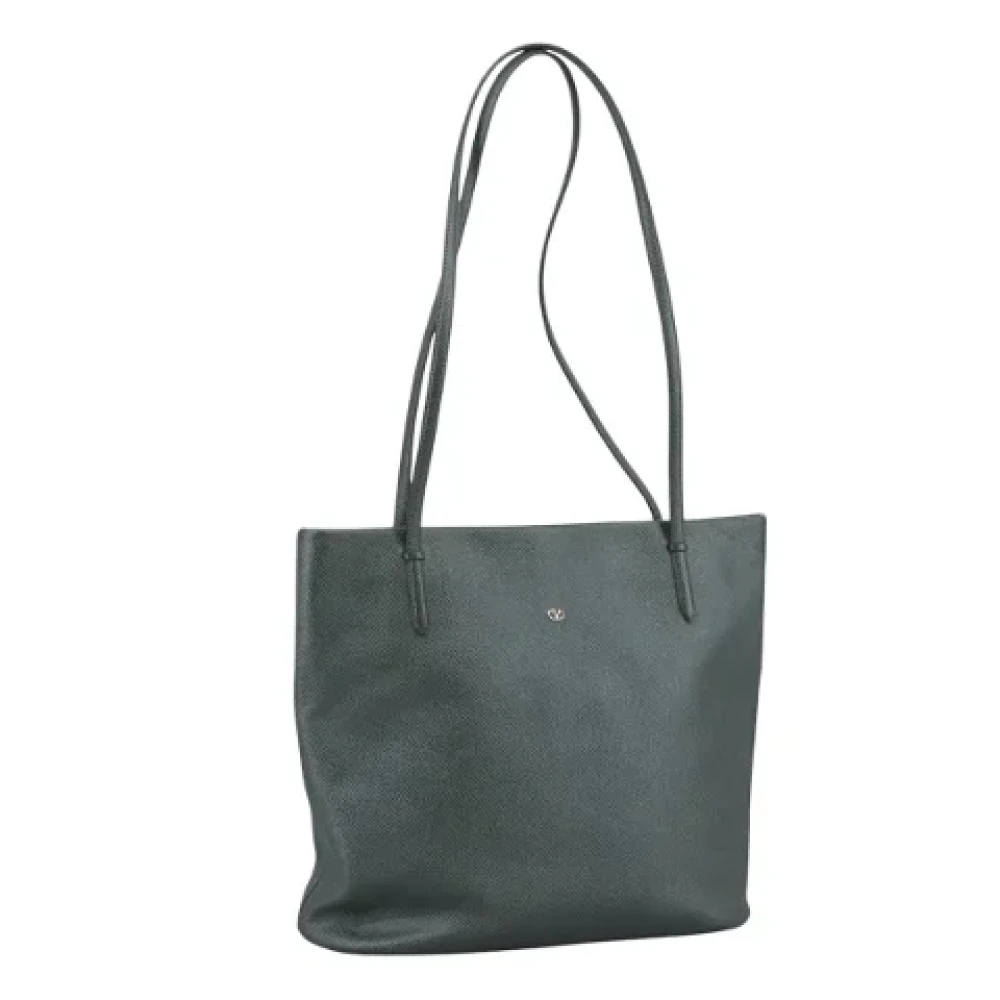 Valentino Vintage Pre-owned Leather totes Gray Dames