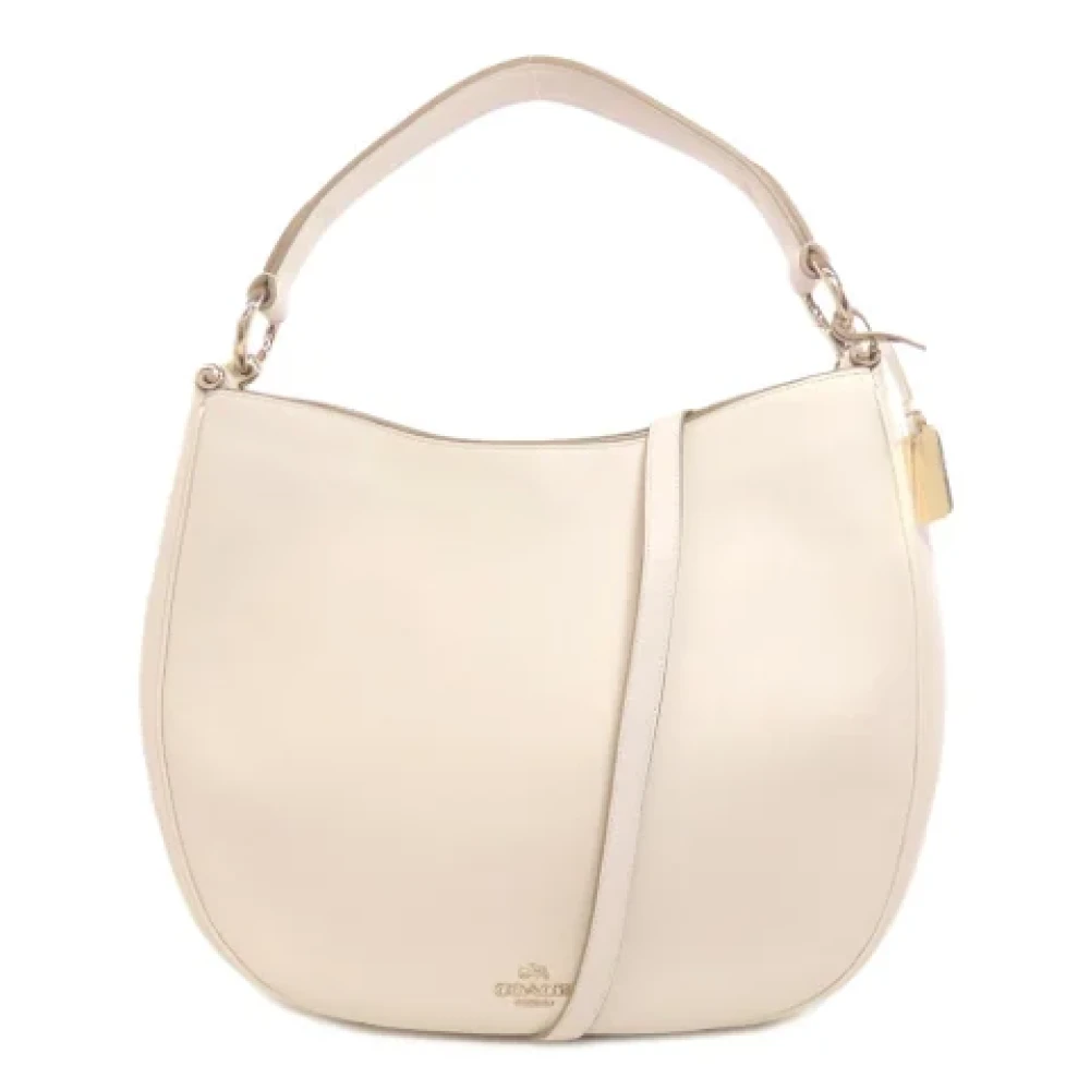 Coach Pre-owned Leather shoulder-bags White Dames
