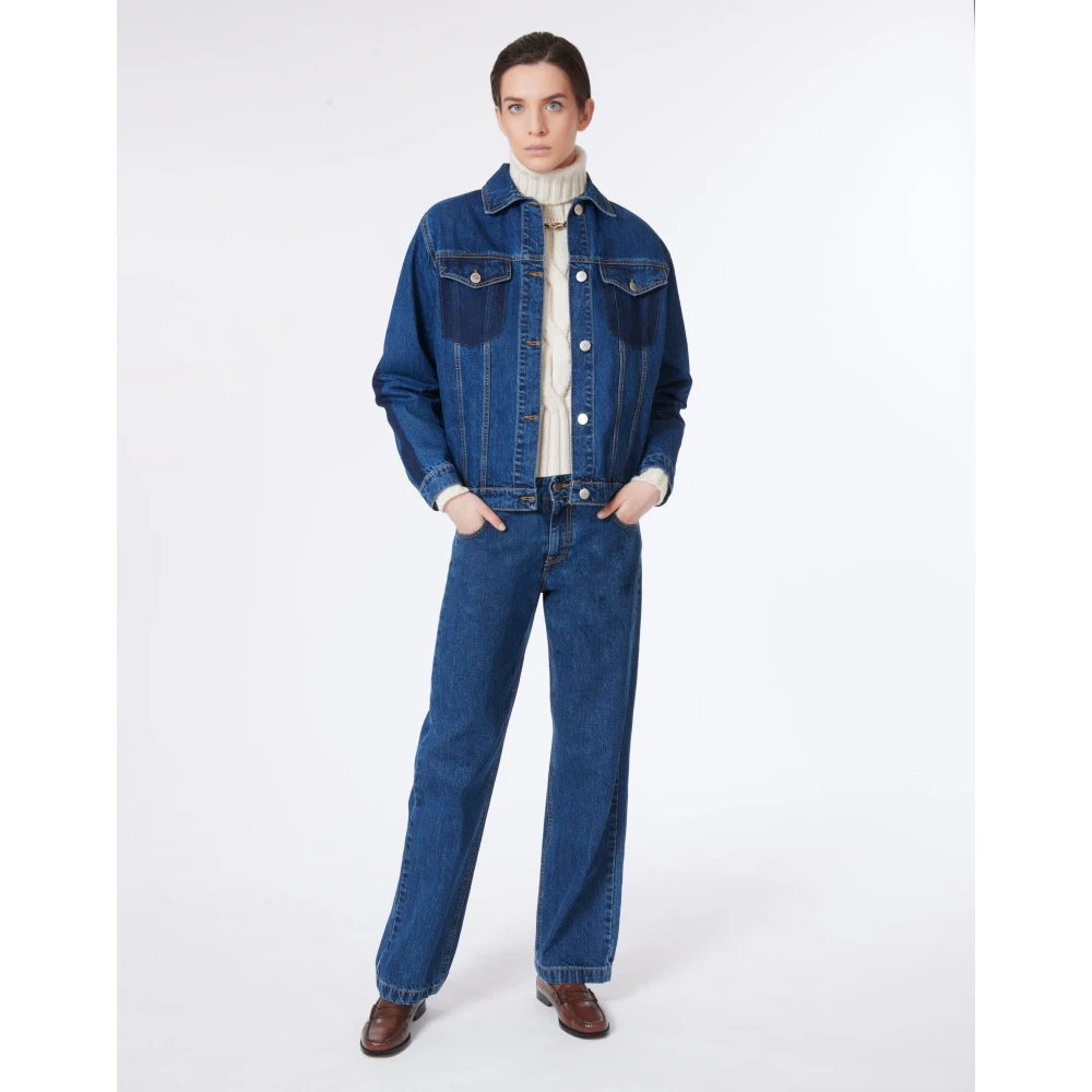 MVP wardrobe Marsala Denim Jack Blue Dames