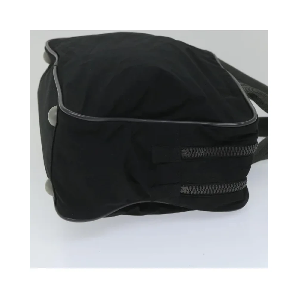 Prada Vintage Pre-owned Nylon handbags Black Dames