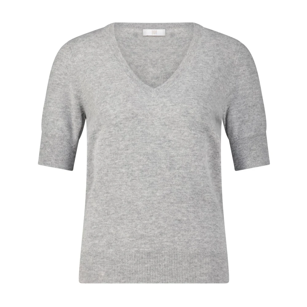 RIANI Kasjmier Gebreid Shirt Gray Dames