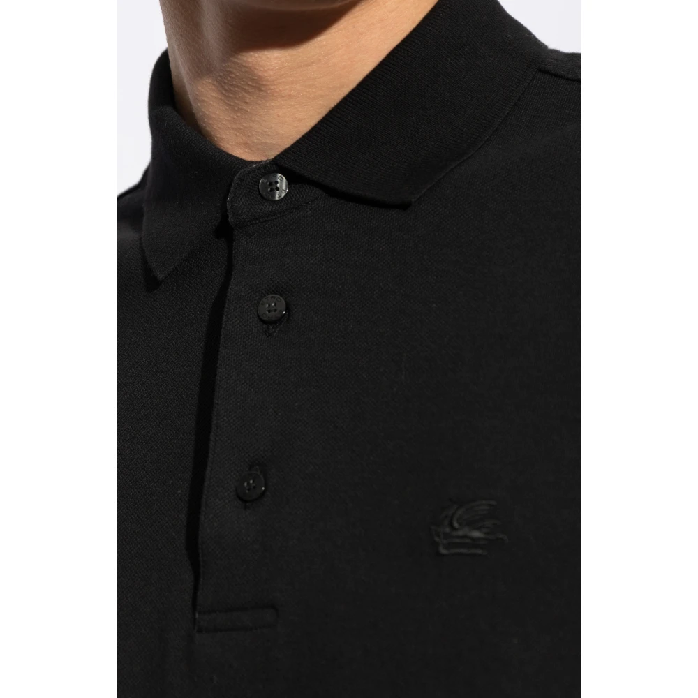 ETRO Katoenen polo Black Heren
