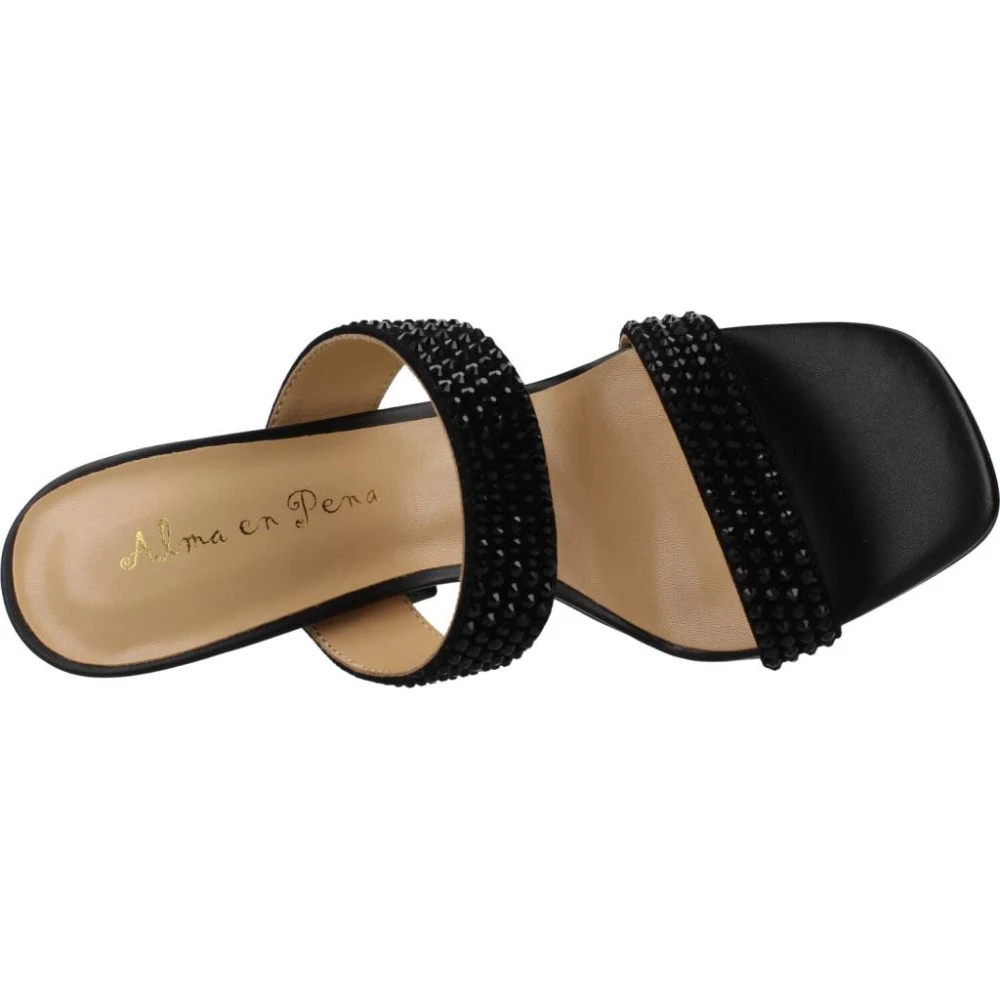 Alma en Pena Heeled Mules Black Dames