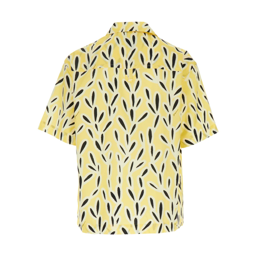 Jacquemus Gele Bowling Shirt met Cubaanse Kraag Yellow Heren