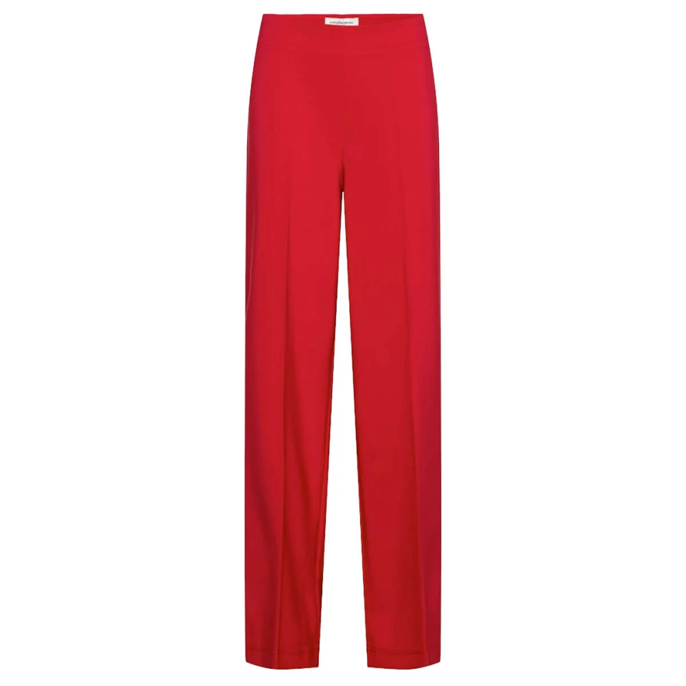 &Co Woman Wijde Broek Zomerse Stijl Red Dames
