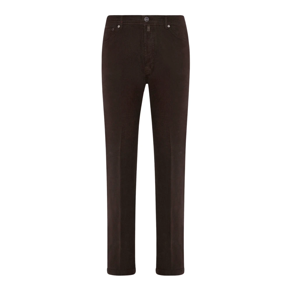 Kiton Cashmere Tailored Jeans Brown Heren