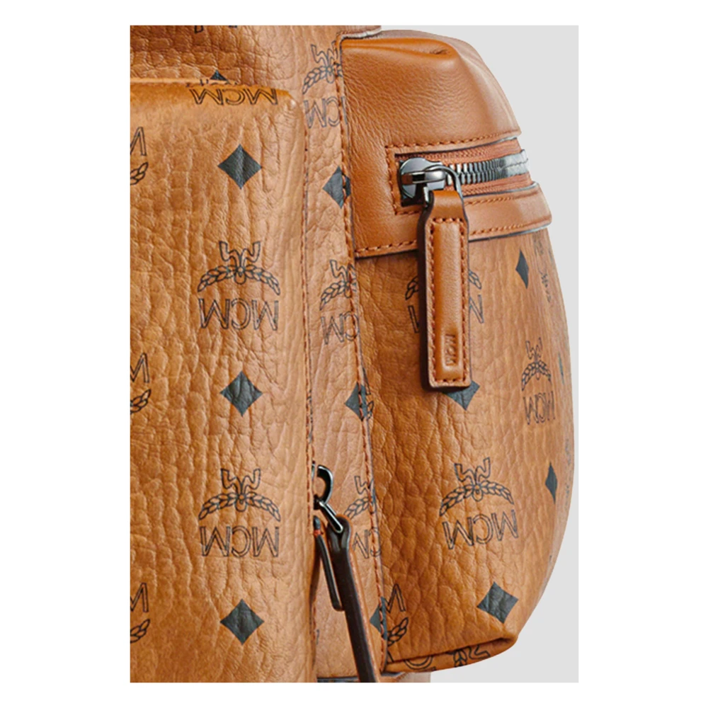 MCM Stark Rugzak in Visetos Brown Unisex