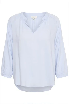 Heather Print V-Ringad Blus