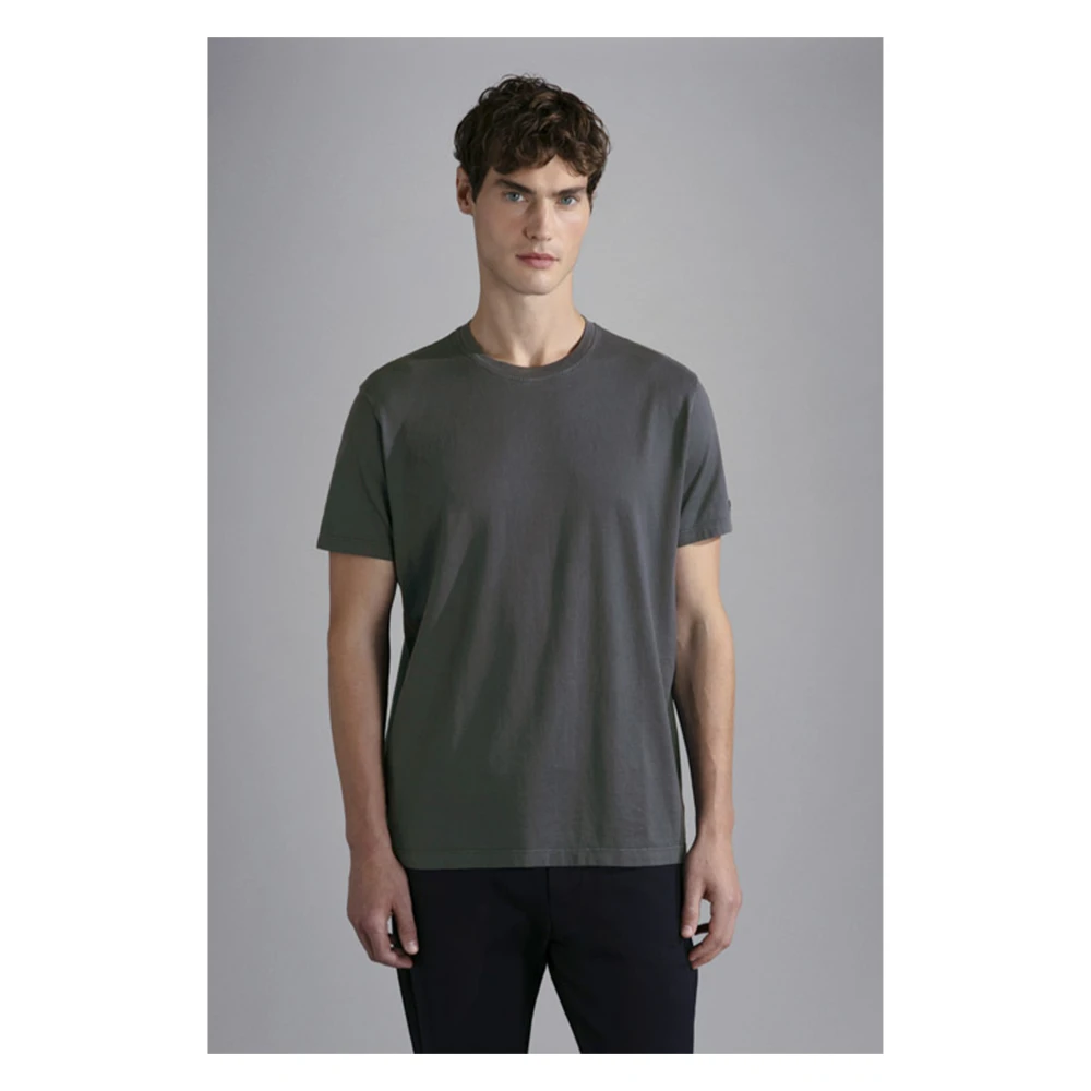 PAUL & SHARK Katoenen T-shirt Gray Heren