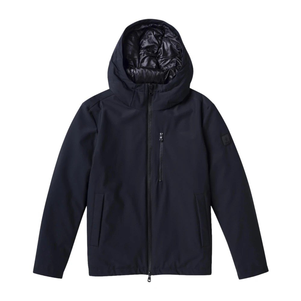 MCS Navy Blauwe Softshell Jas Blue Heren