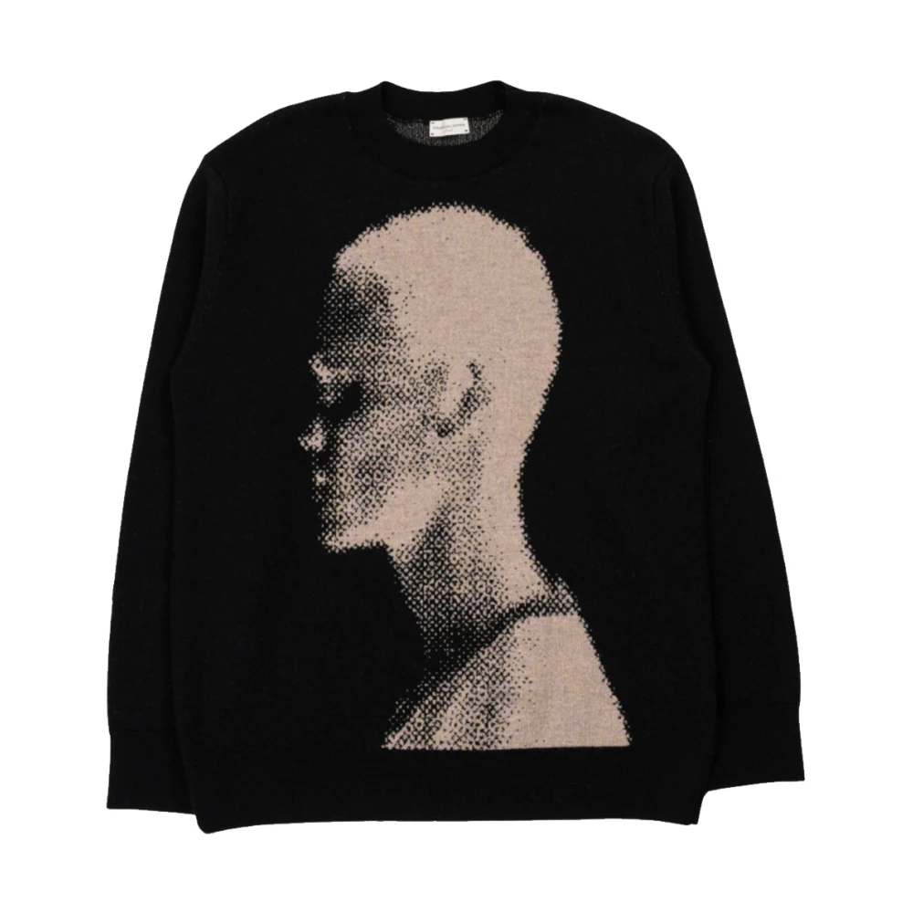 Dries Van Noten Zwarte Moses Sweater Black Heren