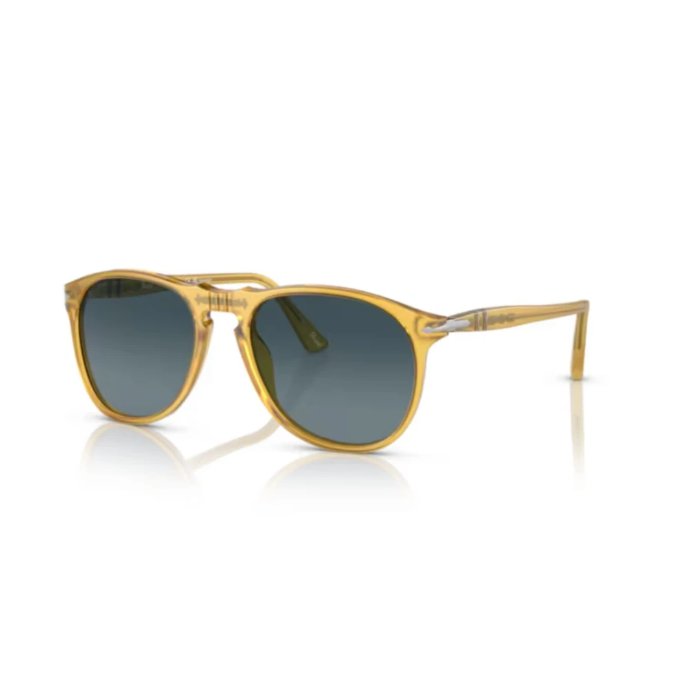 Persol Man Sunglass PO9649S - Frame color: Honey, Lens color: Light Blue - Image 5