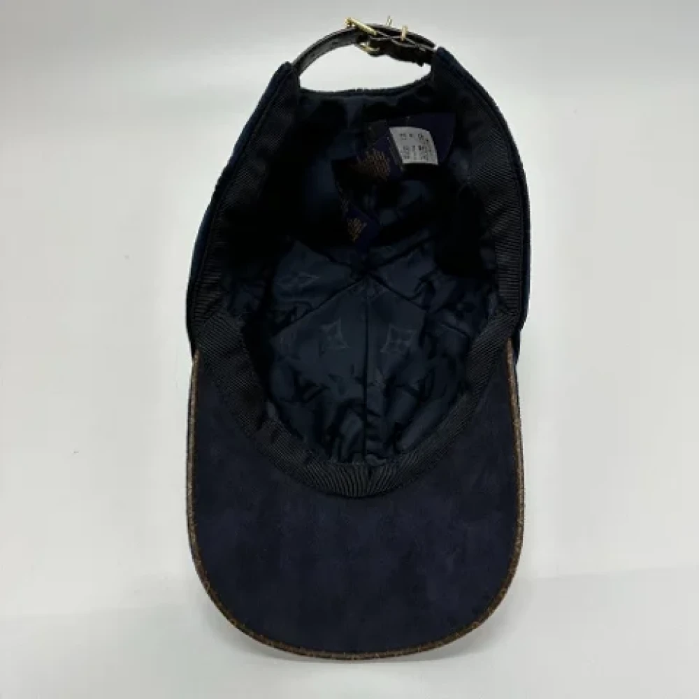 Louis Vuitton Vintage Pre-owned Cotton hats Blue Dames