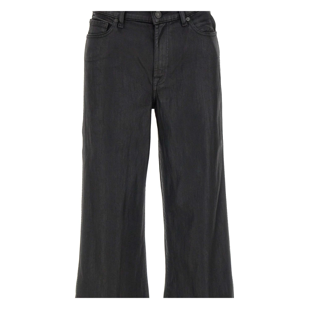 7 For All Mankind Zwarte Broek Black Dames