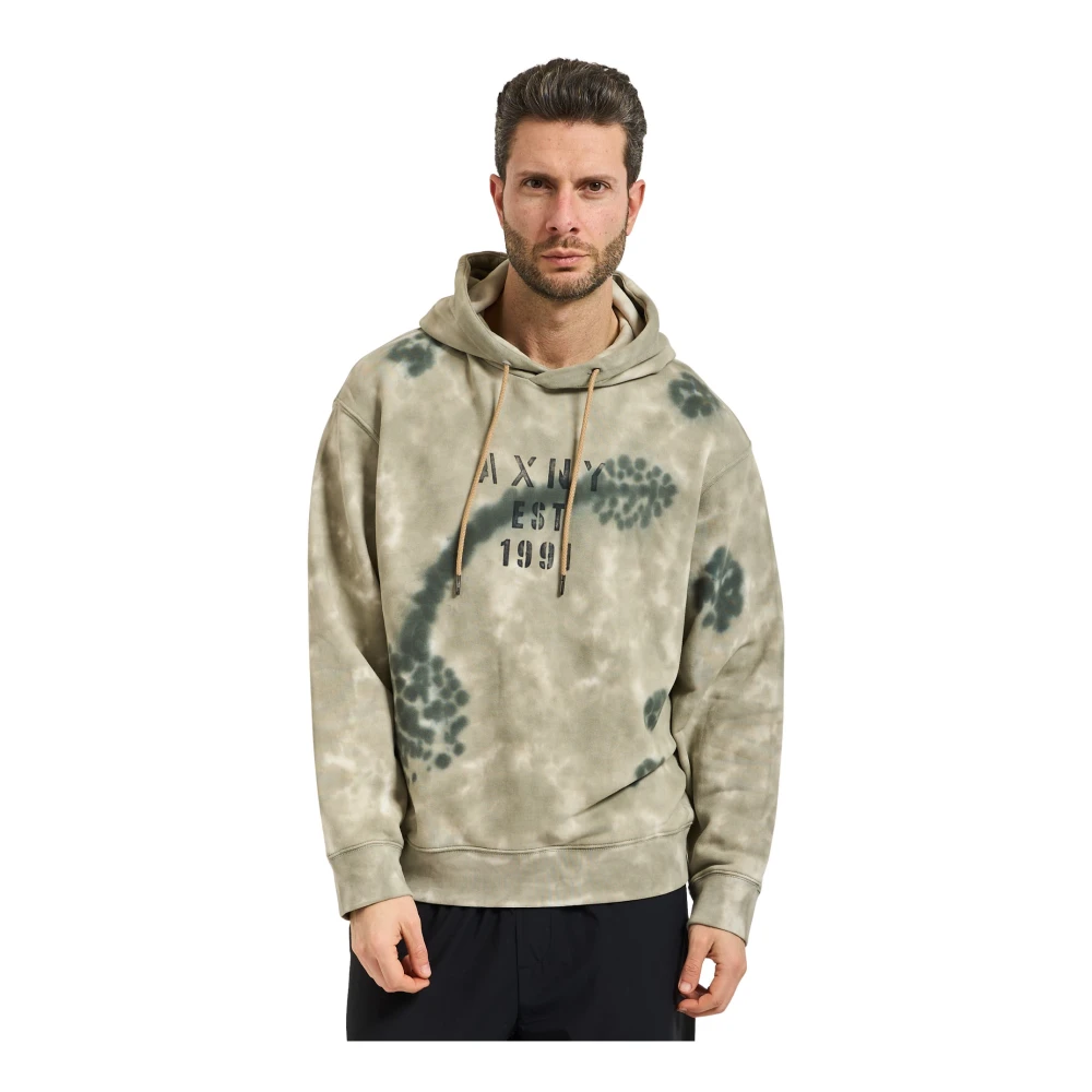 Armani Exchange Hombre Sudadera Con Capucha De Algodón