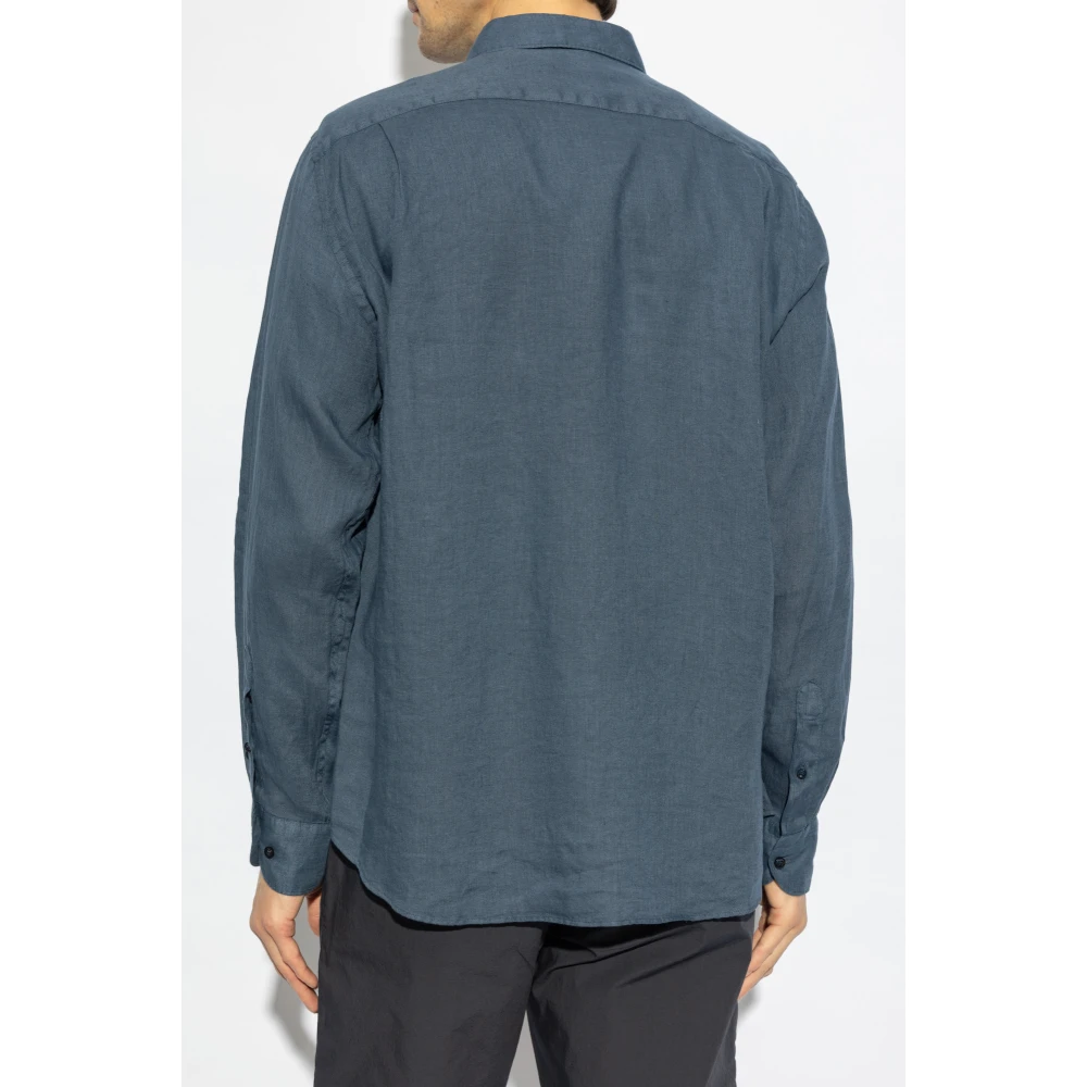 PAUL & SHARK Linnen overhemd Blue Heren