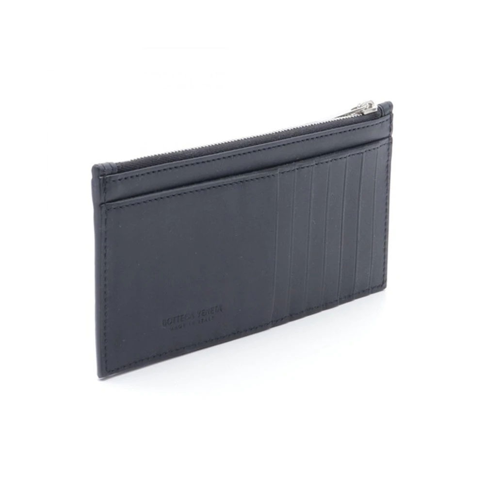 Bottega Veneta Intrecciato Muntportemonnee Heren Leer Black Heren