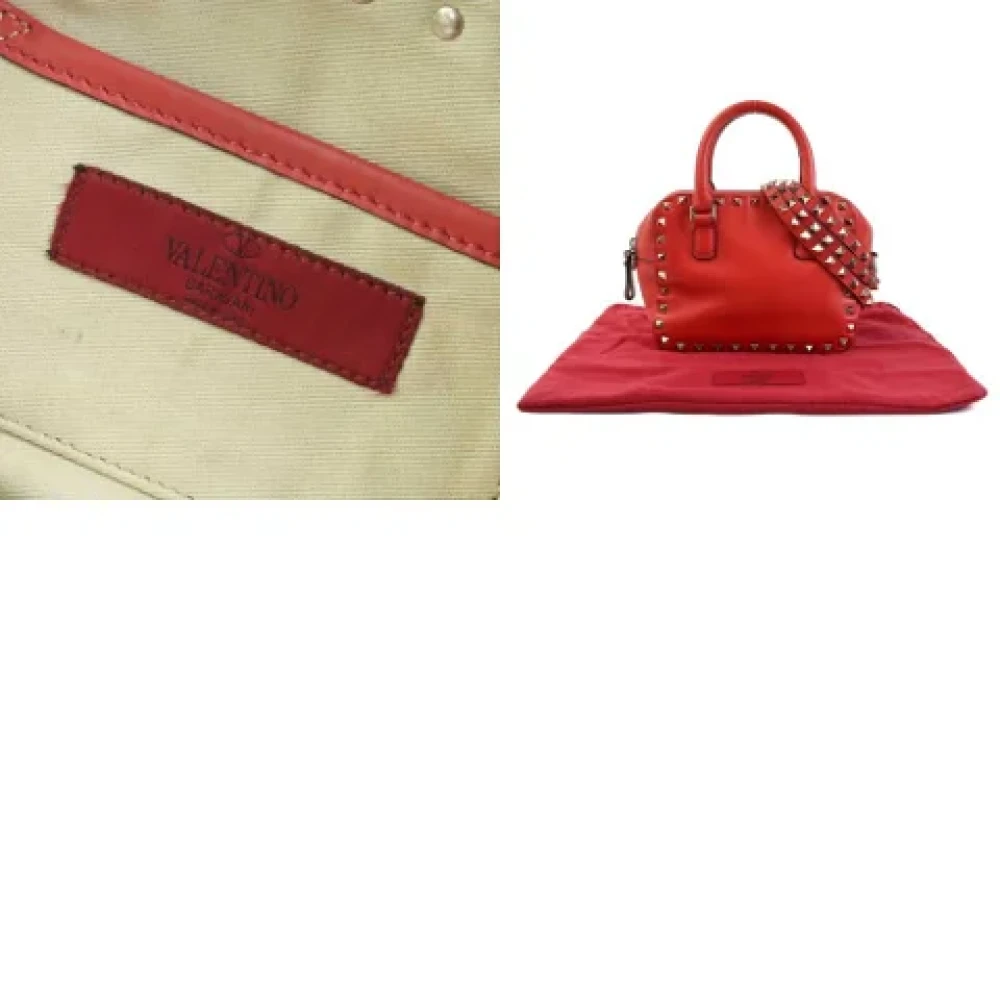 Valentino Vintage Pre-owned Leather handbags Red Dames