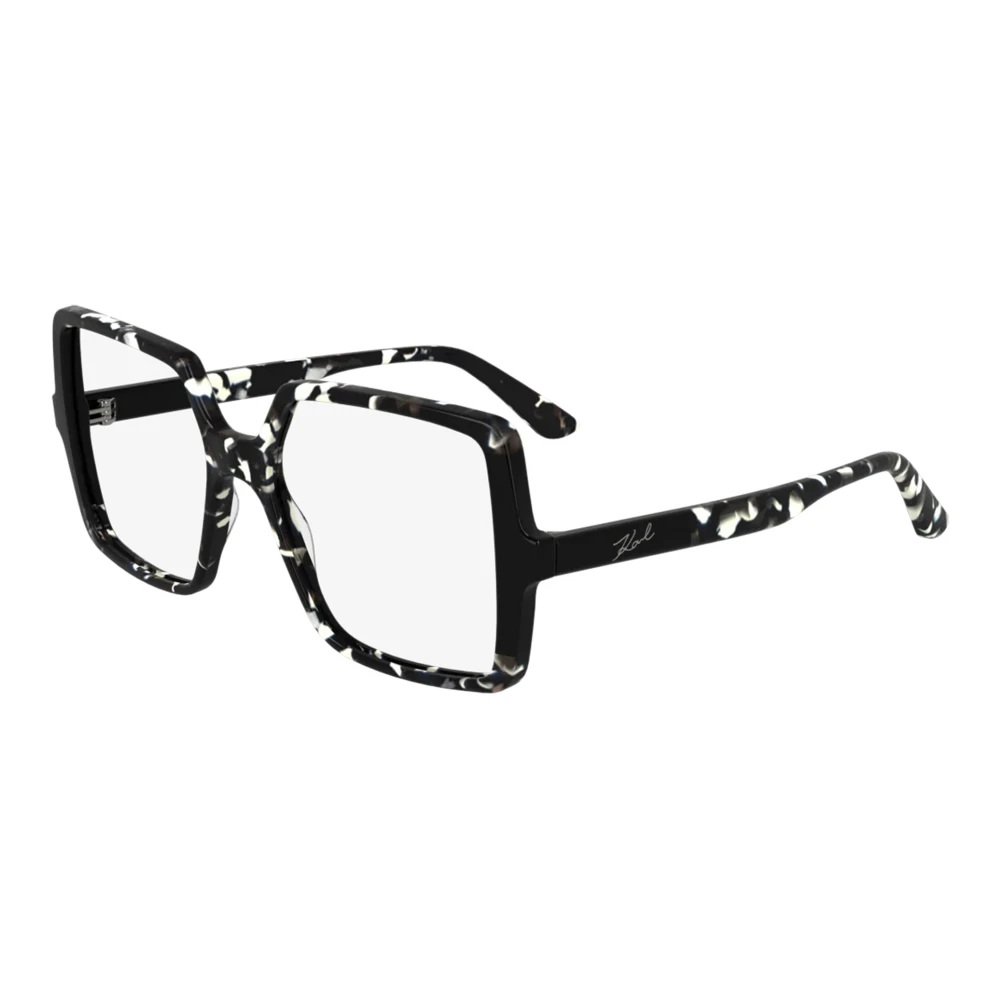 Karl Lagerfeld Unisex Black Glasses, 54 Mm, Square Sunglasses