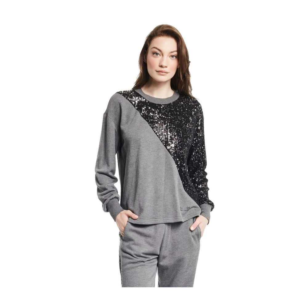 Gaudi Sweatshirt met ronde hals Gray Dames