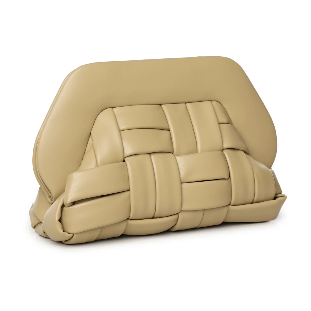 THEMOIRè Groene Schoudertas met Magnetische Sluiting Beige Dames