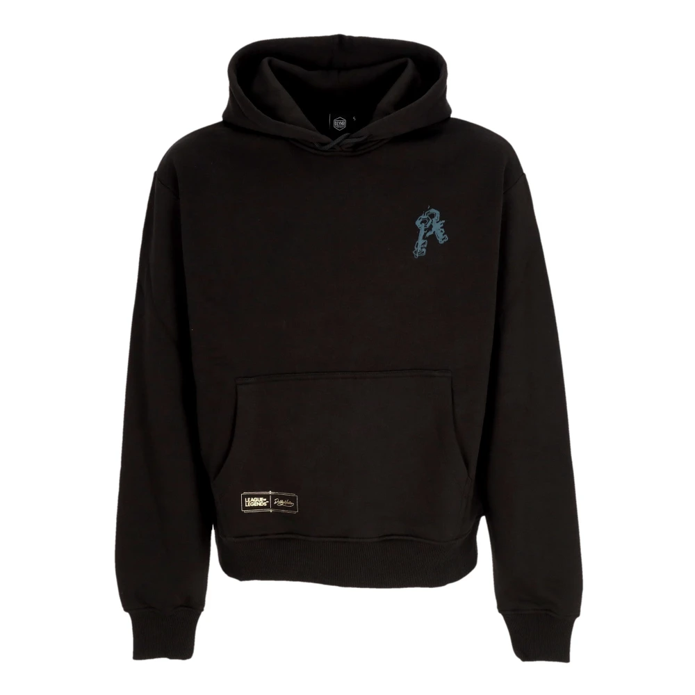 Dolly Noire Zwarte Hoodie met Voorzak Black Heren