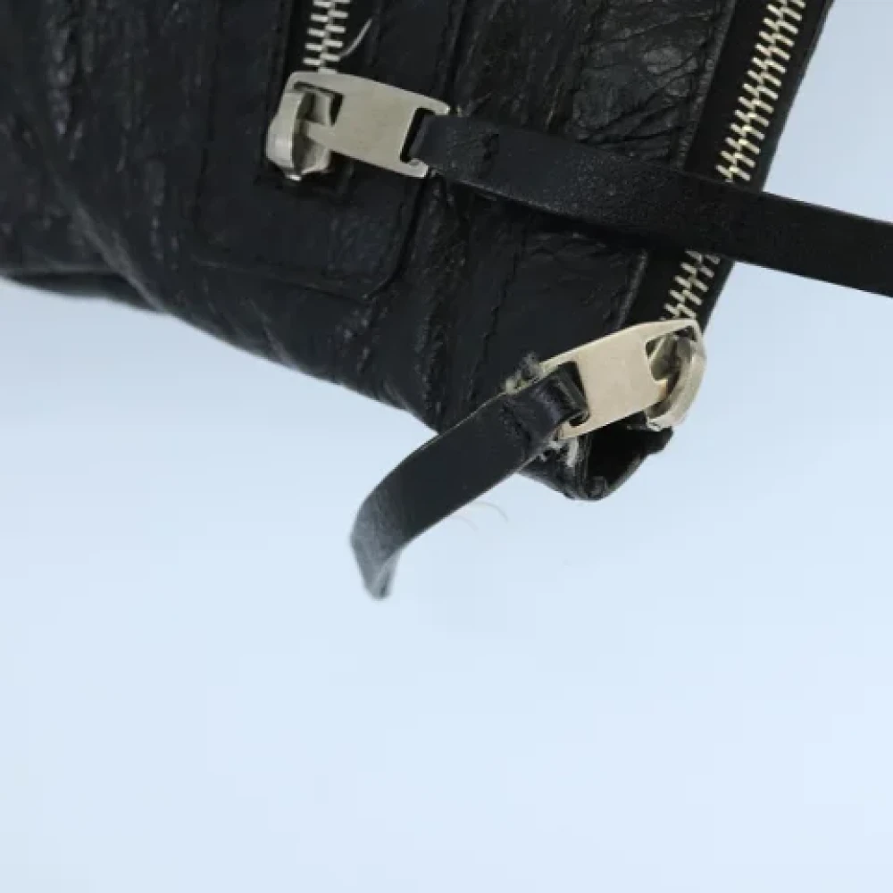 Balenciaga Vintage Pre-owned Leather clutches Black Dames