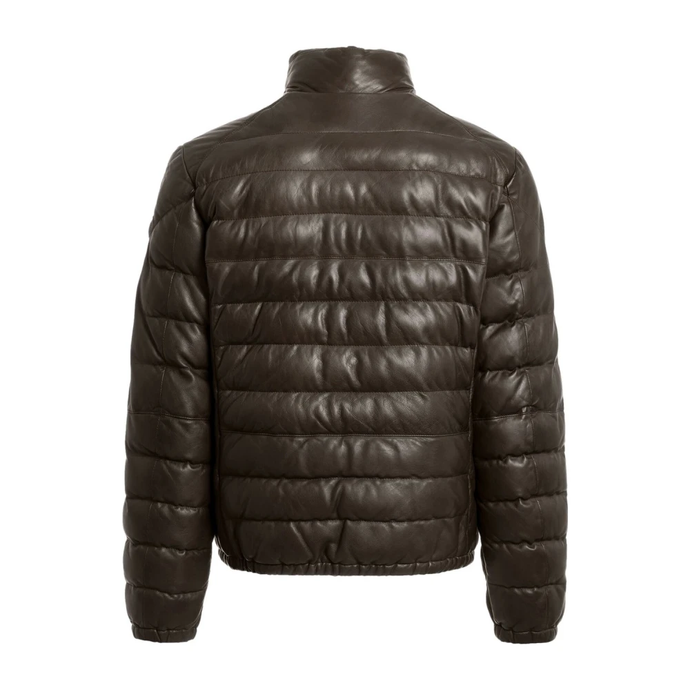 Parajumpers Ernie Leren Jas Obsidion Brown Heren