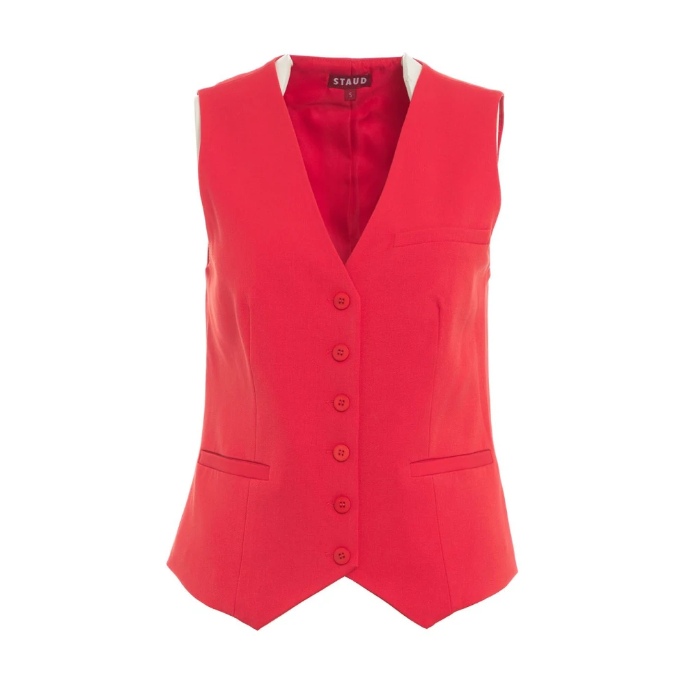 Staud Rode single-breasted blazer Brett Red Dames