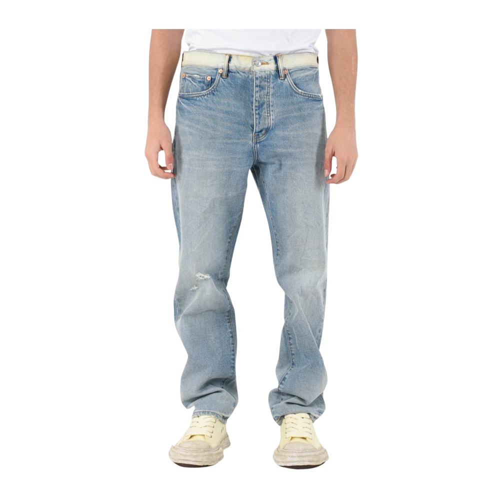 Purple Brand Straight Leg Denim Jeans Blue Heren