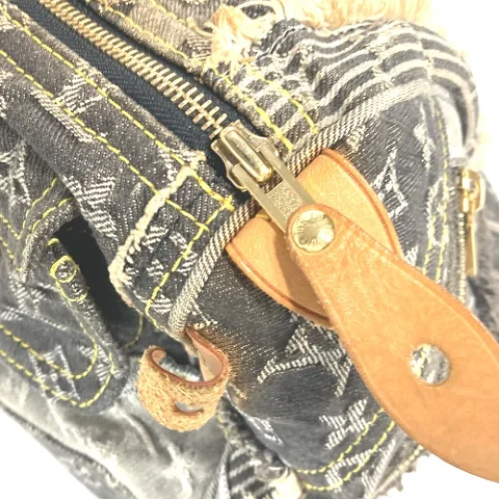 Louis Vuitton Vintage Pre-owned Denim louis-vuitton-bags Black Dames