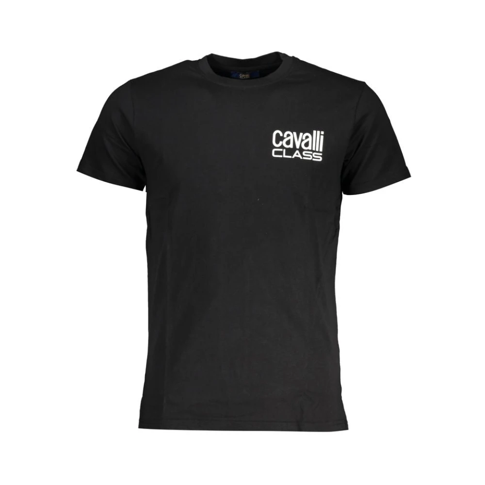 Cavalli Class Zwart T-shirt met Print Logo Black Heren