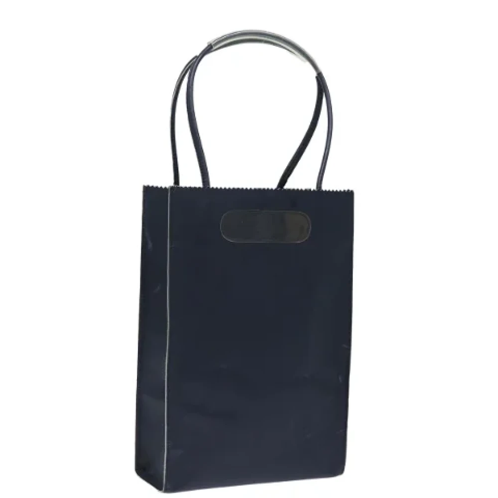Chanel Vintage Pre-owned Canvas handbags Blue Dames
