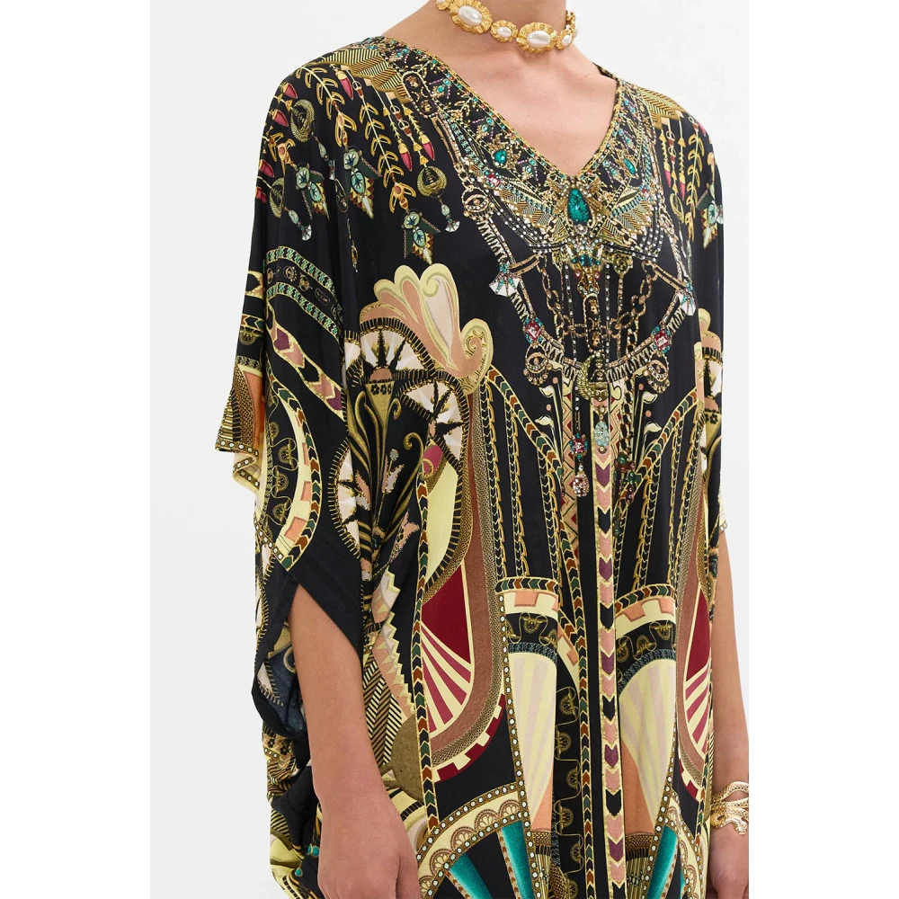 Camilla Nefertari Bat Sleeve Jurk Multicolor Dames