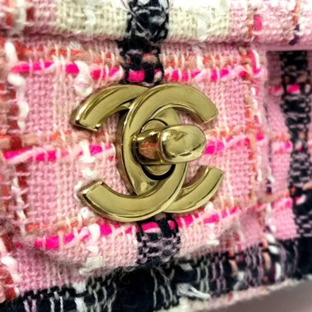 Chanel Vintage Pre-owned Fabric chanel-bags Pink Dames