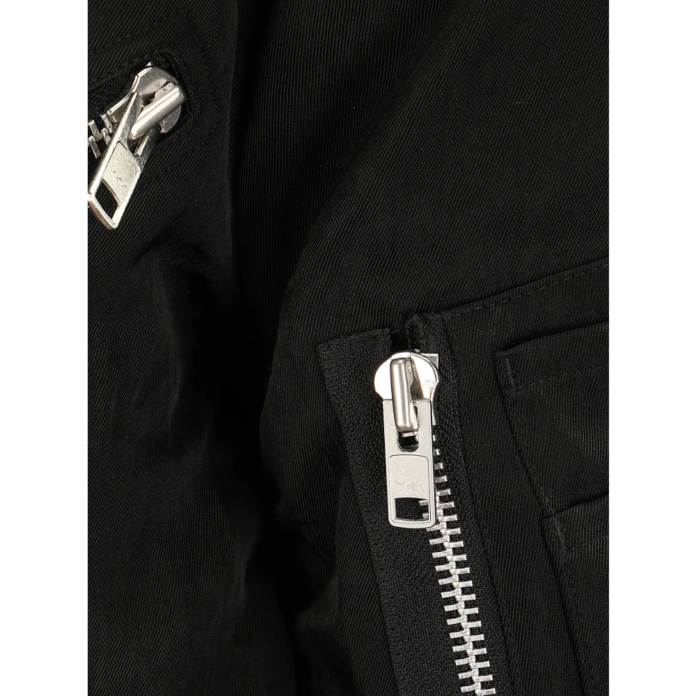 Vaquera Nylon Biker Bomber Jack met Zakken Black Dames