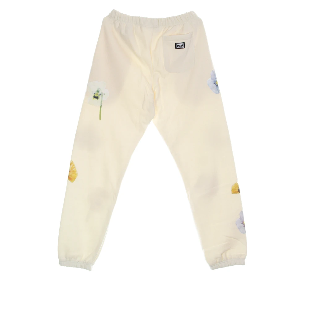 Obey Specialty Fleece Sweatpant Lange Broek Beige Heren