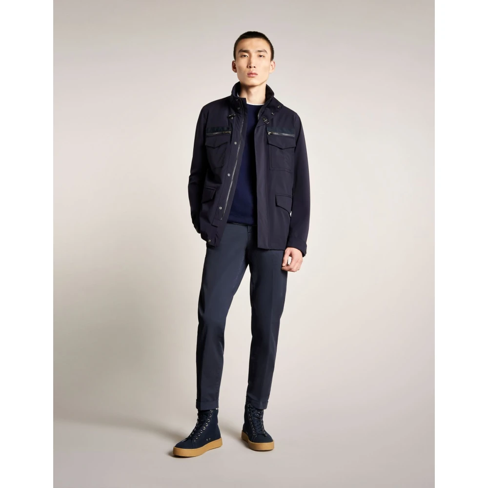 Fay Slim-fit Trousers Blue Heren